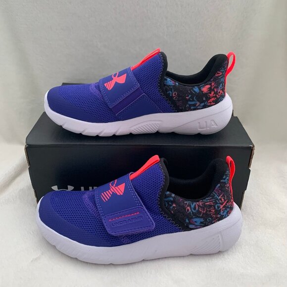 NEW Under Armour GPS Flash GLTR athletic laceless slip on sneakers - Picture 1 of 9